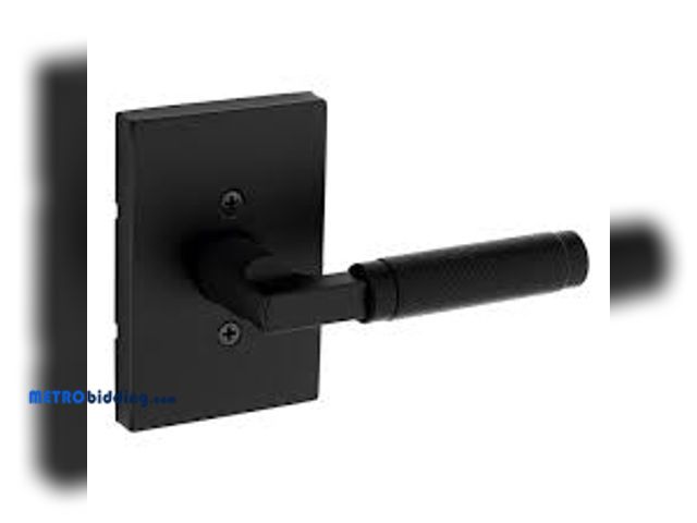 Lot 88-480426 - Kwikset Prava Matte Black Half-Dummy Reversible Door Handle 788PVL RCT 514 CP