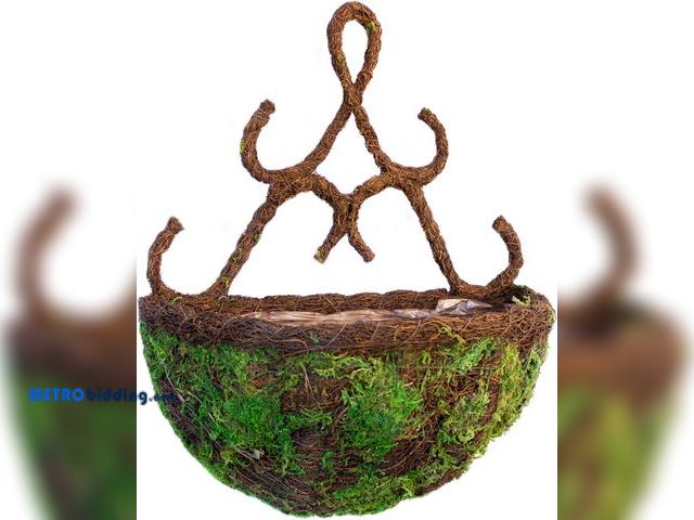 Lot 88-498472 - SuperMoss (29398) Moss and Wicker Wall Planter Basket, 33cm