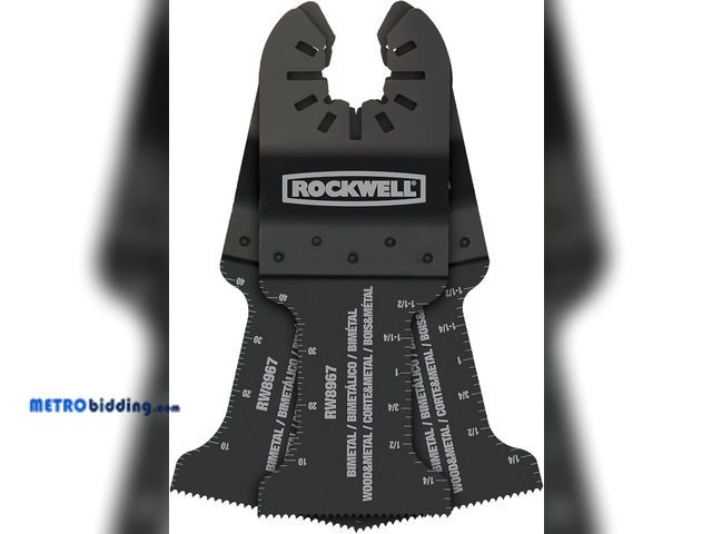 Lot 88-501689 - Rockwell RW8967.3 Sonicrafter Oscillating Multitool Extended Life Bimetal Wood &amp; Nail End Cut Bl...