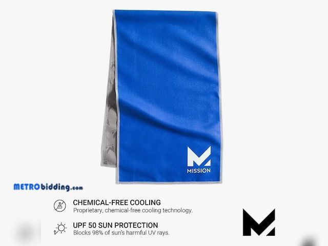 Lot 88-491774 - Mission Unisex 10 in. x 33 in. Original Cooling Towel Blue 111722