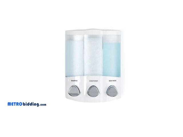 Lot 88-492482 - Better Living Aviva Corner Trio Dispenser White
