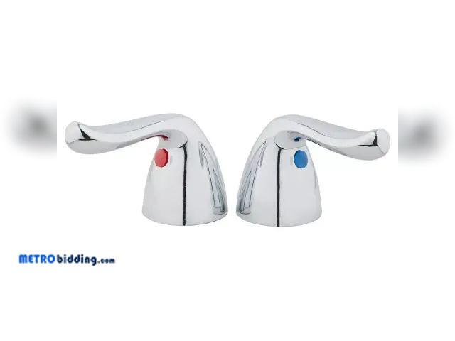 Lot 88-496114 - Glacier Bay Aragon Hot and Cold Chrome Handles (2-Pack) - Model 864880