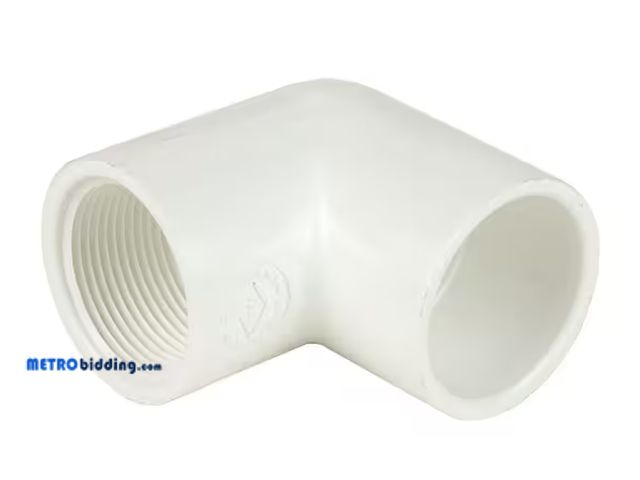 Lot 88-499703 - DURA 4 in. Schedule 40 PVC 90-Degree Elbow SxFPT 407-040