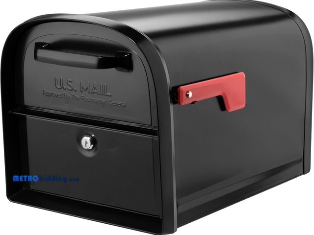 Lot 88-493939 - Architectural Mailboxes 6300B-10 Oasis 360 Locking Parcel Mailbox, Extra Large, Black, 6300B-10