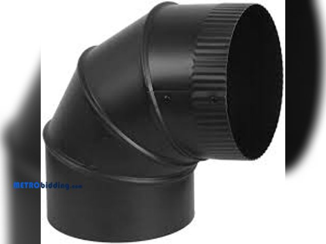 Lot 88-495783 - Imperial 6-inch x 90 Degree Adjustable Elbow in Matte Black
