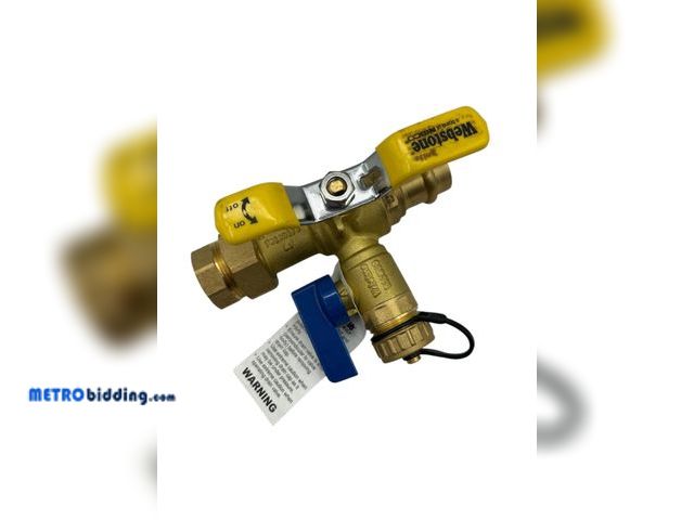 Lot 88-483627 - Webstone Tankless Water Heater Service Isolating Valve - NSF-6 1/6