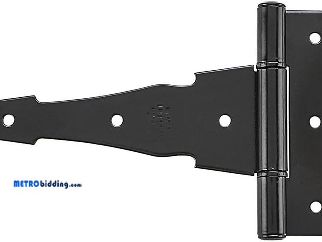 Lot 88-482502 - National Hardware Ornamental T-Hinge, 6 in, Hot-Rolled Steel, Black | Decorative Profile Dresses Up ...