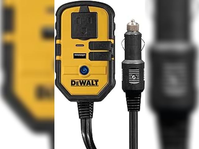 Lot 88-480060 - DEWALT DXAEPI140 Power Inverter 140W Car Converter: 12V DC to 120V AC Power Outlet with Dual 3.1A US...