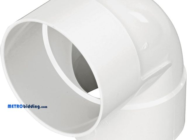 Lot 88-491384 - NDS 6P02 PVC 90-Degree Elbow, 6-Inch, X Hub Solvent-Weld Connections, for Use Sewer and Drain Pipe, ...