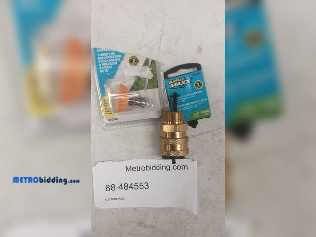 Lot 88-484553 - Pressure washer parts set
Coupler and nozzle