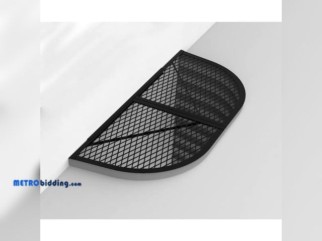 Lot 88-##### - 26 in. x 62 in. Steel Powder Coated Black, D-Shaped Egress Window Well Cover Semi-Universal fit, unu...