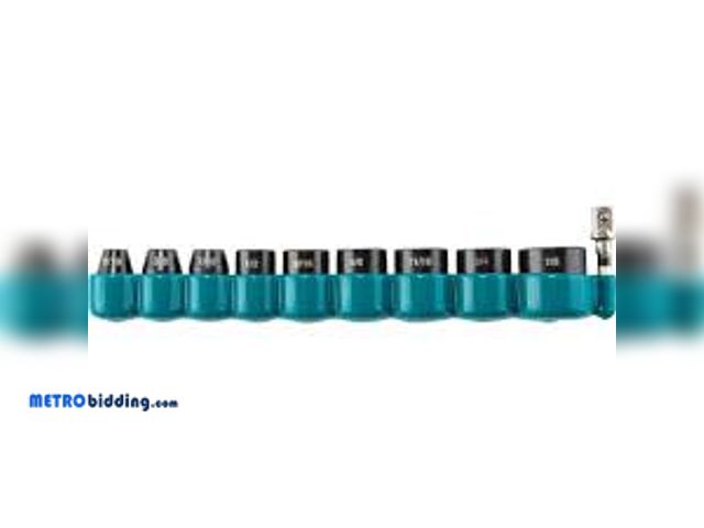 Lot 88-493662 - Makita IMPACT XPS Socket Set SAE with Standard SA (10-Piece)