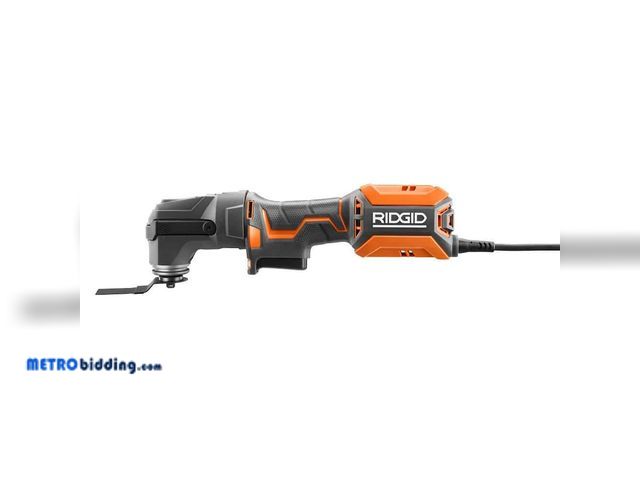 Lot 88-491982 - RIDGID 4 Amp Corded Oscillating Multi-Tool R28700, lightly used