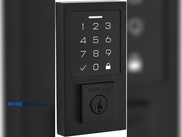 Lot 88-###### - Kwikset 9270CNT-514S Contemporary SmartCode Touchpad Electronic Deadbolt SmartKey Matte Black Finish