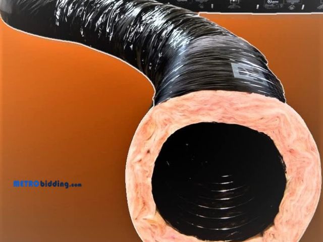 Lot 88-498581 - 14" Mobile Home Flex Black Duct R4.2 25' FEET