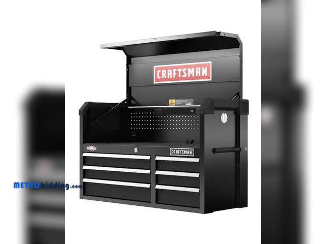 Lot 88-484305 - 2000 Series 41-in W x 24.74-in H x 16.32-in D 6 -Drawer Steel Tool Chest ( Black )