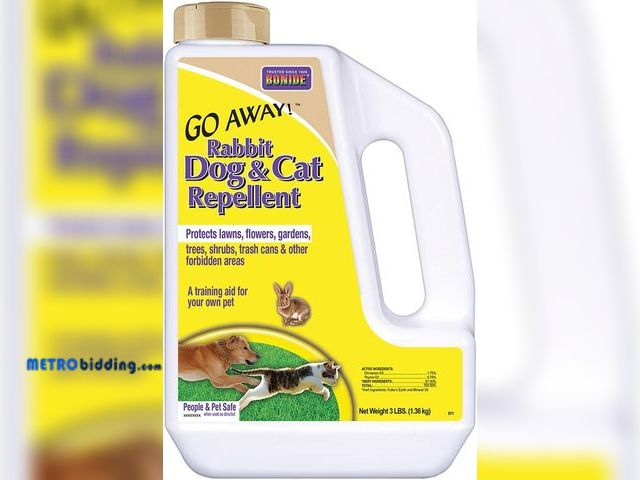 Lot 88-498324 - Bonide Go Away! Rabbit, Dog, &amp; Cat Repellent Granules, 3 lbs Ready-to-Use, Keep Dogs off Lawn, G...