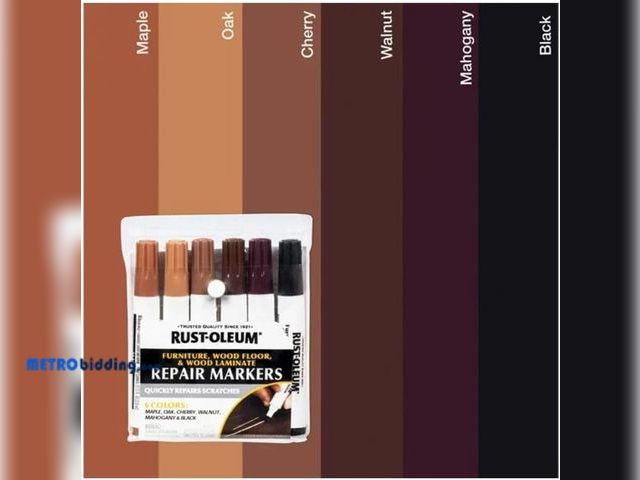 Lot 88-491551 - Rust-Oleum 6pk Varathane Wood Repair Marker