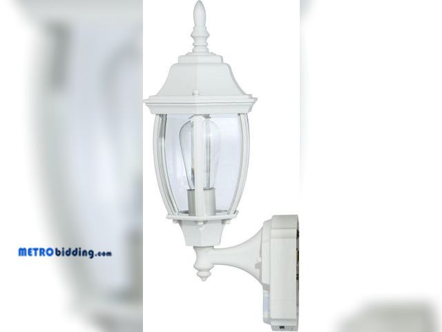 Lot 88-505412 - Hampton Bay Alexandria 180 Degree Outdoor 18.5" h x 7" w x 8.5" White