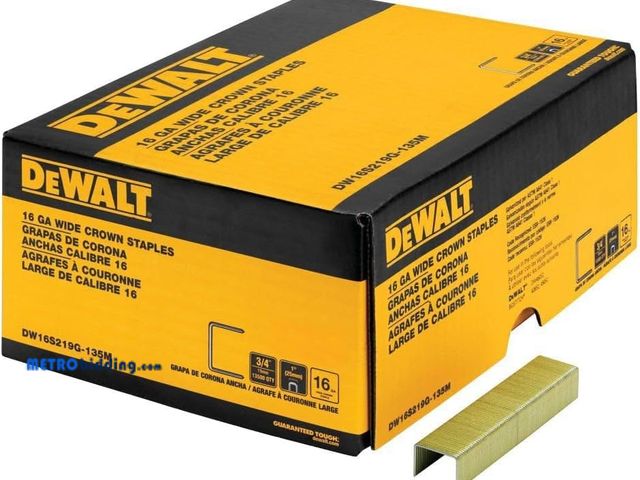 Lot 88-498988 - DEWALT 3/4IN X 1IN Wide CRWN STPLE 13.5M