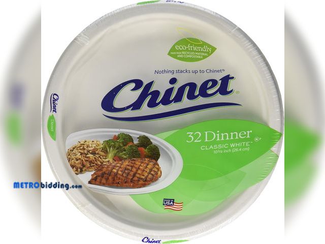 Lot 88-494375 - Chinet Classic White Dinner Plates, 32 ct