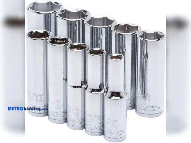 Lot 88-492068 - 3/8 in. Drive Deep SAE Socket Set (10-Piece)