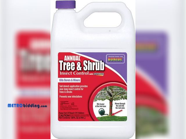 Lot 88-498326 - Bonide Annual Tree &amp; Shrub Insect Control with Systemaxx, 128 oz Concentrate, Year Long Protecti...
