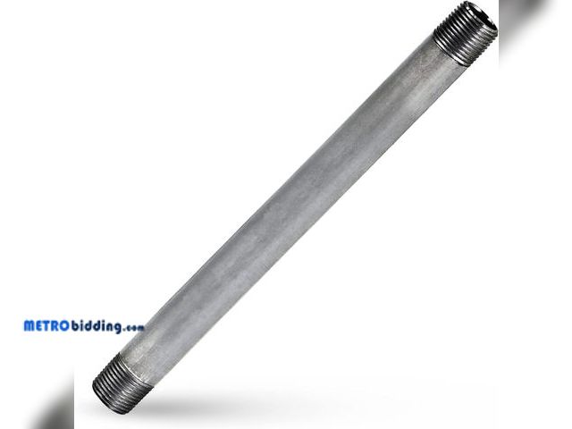 Lot 88-491398 - Supply Giant QDHM1124 Steel, Pre Cut Industrial Pipe Schedule 40 Threaded Fitting, 1-1/4'' x 24", Ga...