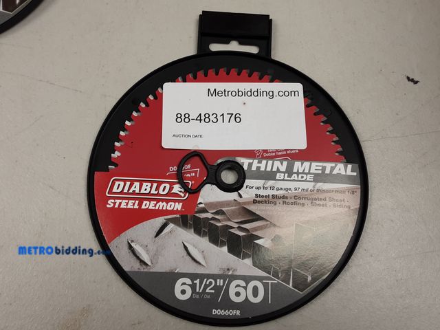 Lot 88-493176 - Diablo 6 1/2" Steel Demon Metal Saw Blade