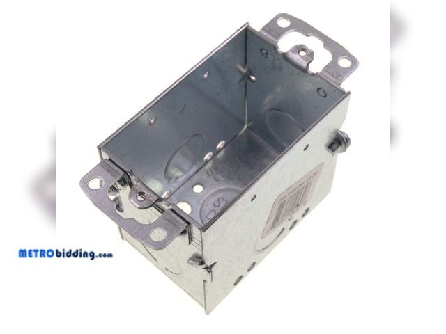 Lot 88-492624 - Steel City 1-Gang Device Box - Silver , 5 per lot