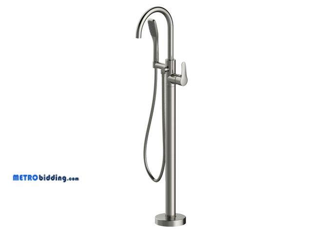 Lot 88-499593 - JACUZZI Single-Handle Freestanding Tub Faucet in Brushed Nickel NW50826  MSRP: $953.00