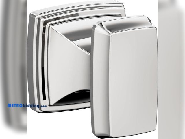 Lot 88-498947 - Amerock BH3603026 | Chrome Single Robe Hook | 2-1/8 in. (54 mm) Length Towel Holder | Revitalize | T...