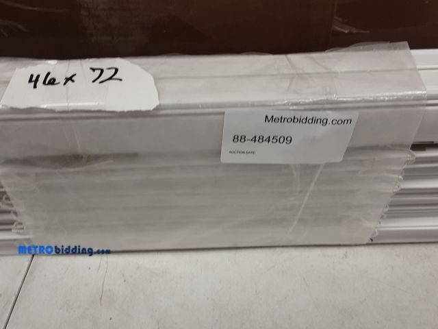 Lot 88-484509 - Cordless Faux Wood 2-in Slat Width 46-in x 72-in in White