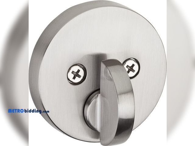 Lot 88-480453 - Kwikset 92580-016 Deadbolt, Satin Nickel, Key Lock, 20-Inch