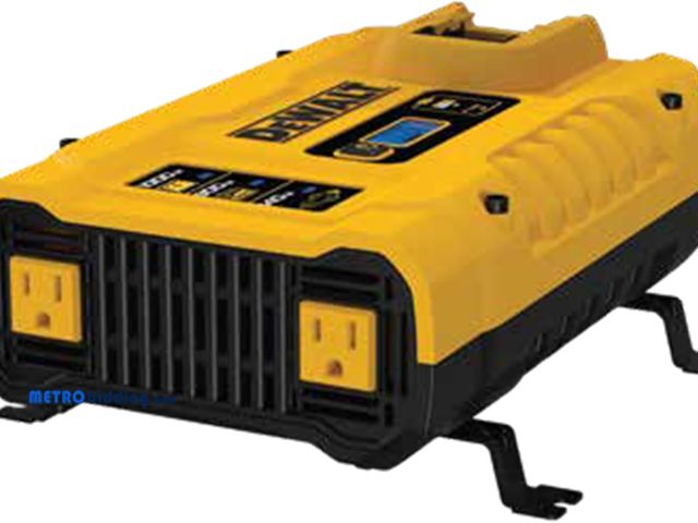 Lot 88-491690 - DEWALT DXAEPIP3W 20V, 3-Way Powered (Cables, Battery, DC Plug) 1000 Watt Power Inverter; Dual AC Out...