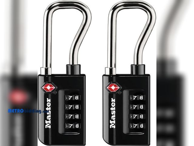 Lot 88-494257 - Master Lock 4696T, Black &amp; TSA Set Your Own Combination Luggage Lock