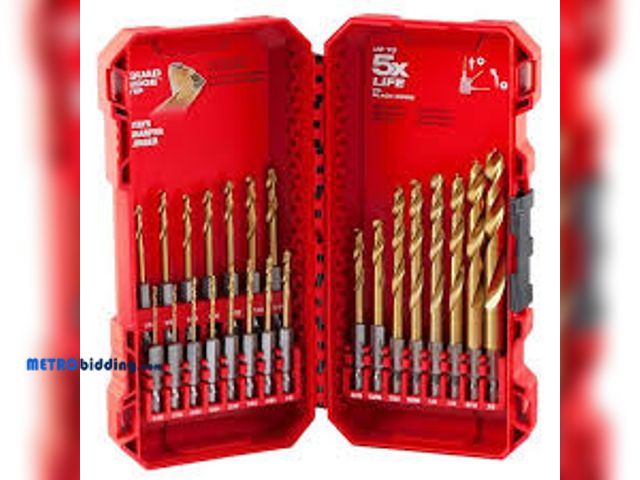 Lot 88-480052 - Milwaukee SHOCKWAVE IMPACT DUTY Titanium Twist Drill Bit Set (23-Piece) 48-89-4631
