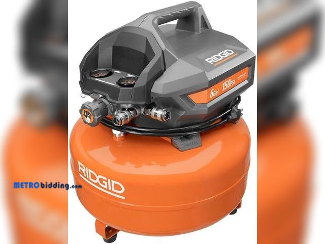 Lot 88-480265 - RIDGID 6 Gal. Portable Electric Pancake Air Compressor