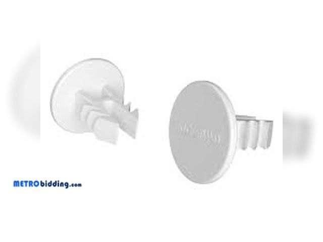Lot 88-501488 - ClosetMaid SuperSlide 1-1/4 in. White Closet Rod End Caps (2-Pack), Lot of 3