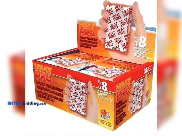 Lot 88-491077 - Heat Pro Hand Warmers, 40 Pairs, Up to 8 Hours of Heat, 135°F Max Temp