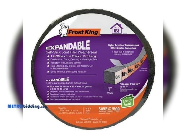 Lot 88-482529 - Frost King 1 in. x 13 ft. Expanding Foam Tape Weathership EF41