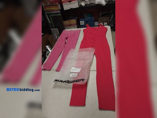 Lot 88-483247 - Lot of one hot pink legging jumpsuit in youth medium and lot of one pink legging in youth small/medi...