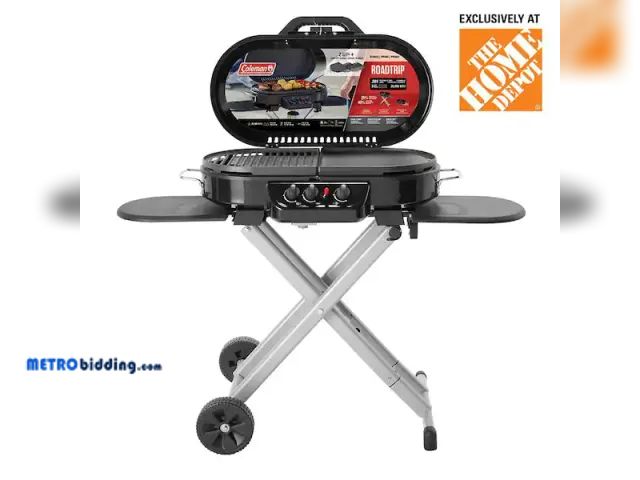 Lot 88-482289 - RoadTrip 285-Standup Portable Propane Gas Grill with Grill Plus Griddle Bundle, Black,  MSRP: $389.0...