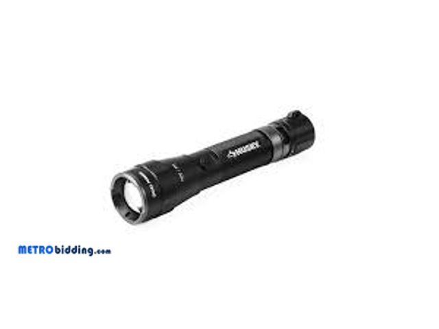 Lot 88-480036 - Husky 3000-Lumens Dual Power LED Rechargeable Tactical Focusing Handheld Flashlight PVL