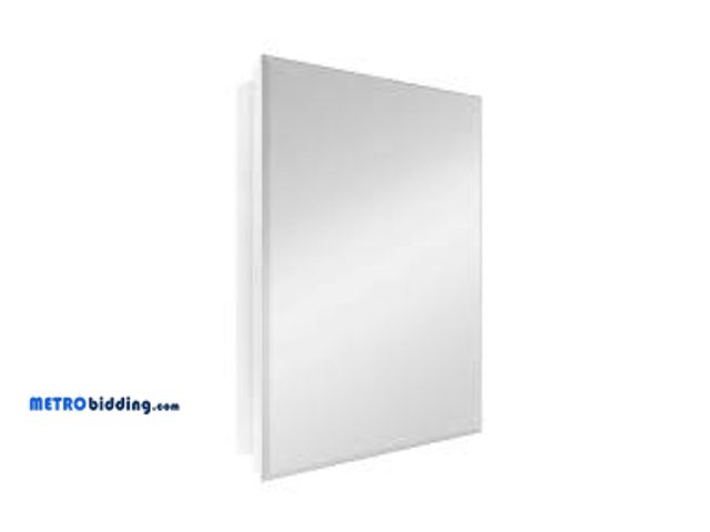 Lot 88-501272 - Glacier Bay 23.6 in. W x 30 in. H Rectangular Wood Composite Medicine Cabinet with Mirror
