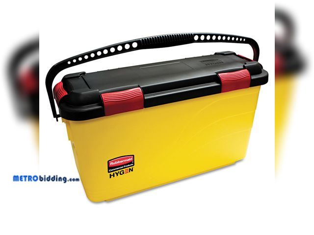 Lot 88-497382 - Rubbermaid® Hygen™ Yellow Microfiber Mop Charging Bucket *MISSING PARTS SEE DESCRIPTION