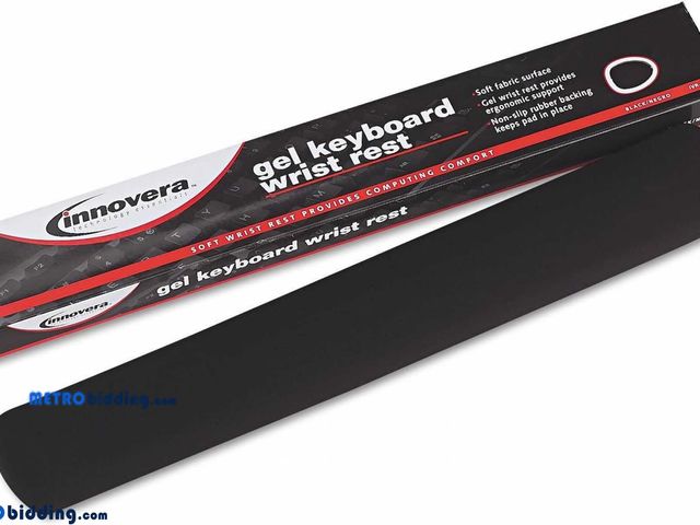 Lot 88-507736 - Gel Nonskid Keyboard Wrist Rest Black