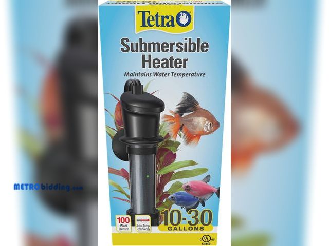 Lot 88-497438 - Tetra 26446 HT Submersible Aquarium Heater With Electronic Thermostat, 100-Watt, Multicolor, 10-30 G...