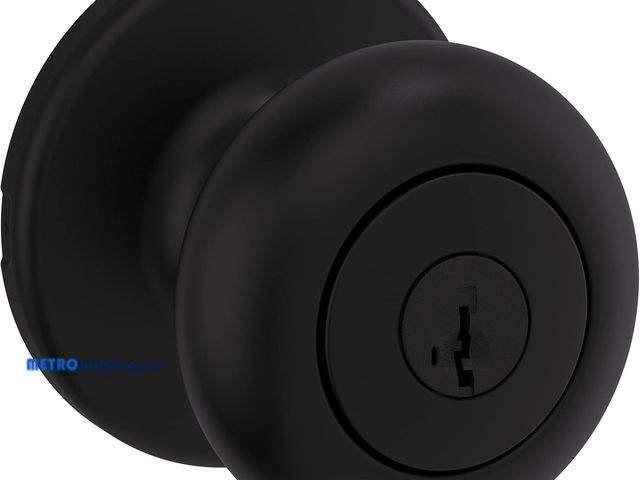 Lot 88-494262 - Kwikset 400CV-514SV1 Cove Knob Entry Door Lock SmartKey New Chassis with 6AL Latch and RCS Strike Ir...