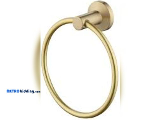 Lot 88-509344 - Dorind Wall Mounted Towel Ring in Brushed Gold